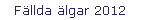 Fällda älgar 2012
