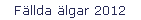 Fällda älgar 2012